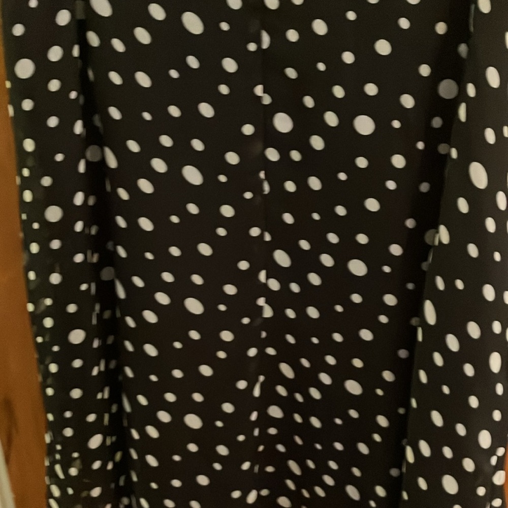 Suit Solid White Jacket With Polka Dot Skirt. - image 6